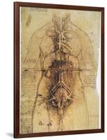 Leonardo: Anatomy, C1510-Leonardo da Vinci-Framed Giclee Print