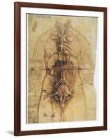 Leonardo: Anatomy, C1510-Leonardo da Vinci-Framed Giclee Print