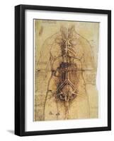 Leonardo: Anatomy, C1510-Leonardo da Vinci-Framed Giclee Print