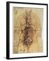 Leonardo: Anatomy, C1510-Leonardo da Vinci-Framed Giclee Print