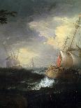 Stormy Sea, C1700-1750-Leonardo Coccorante-Framed Giclee Print