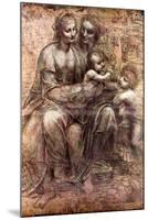 Leonardo Da Vinci Anna Selbdritt-null-Mounted Art Print