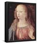 Leonardo da Vinci (Annunciation to Mary detail: Virgin of the Annunciation) Art Poster Print-null-Framed Poster