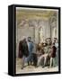 Leonardo Da Vinci at the Court of the King of France Francis I-Stefano Bianchetti-Framed Stretched Canvas