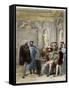 Leonardo Da Vinci at the Court of the King of France Francis I-Stefano Bianchetti-Framed Stretched Canvas