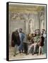 Leonardo Da Vinci at the Court of the King of France Francis I-Stefano Bianchetti-Framed Stretched Canvas