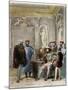 Leonardo Da Vinci at the Court of the King of France Francis I-Stefano Bianchetti-Mounted Premium Photographic Print