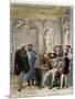 Leonardo Da Vinci at the Court of the King of France Francis I-Stefano Bianchetti-Mounted Photographic Print