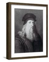 Leonardo Da Vinci, Engraved by Raphael Morghen, 1817-Leonardo da Vinci-Framed Giclee Print