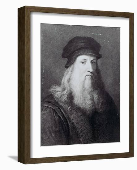 Leonardo Da Vinci, Engraved by Raphael Morghen, 1817-Leonardo da Vinci-Framed Giclee Print