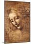 Leonardo Da Vinci (Female Head, La Scapigliata) Art Poster Print  Art Poster Print-null-Mounted Poster