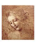 The Virgin and Child Adored (Lead Point over Indentations with the Stylus on Off-White Paper)-Leonardo da Vinci-Giclee Print