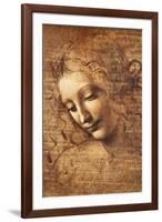 Leonardo Da Vinci (Female Head, La Scapigliata)-null-Framed Art Print