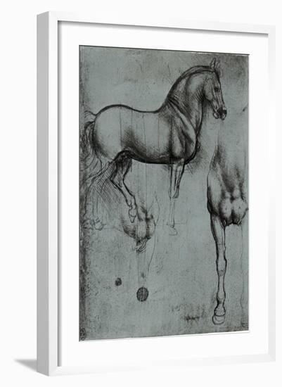 Leonardo da Vinci (Horse trials) Plastic Sign-Leonardo da Vinci-Framed Art Print