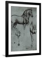 Leonardo da Vinci (Horse trials)-Leonardo da Vinci-Framed Art Print