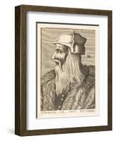 Leonardo Da Vinci Italian Painter Sculptor Architect Engineer and Scientist-Nicolas de Larmessin-Framed Art Print