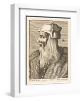 Leonardo Da Vinci Italian Painter Sculptor Architect Engineer and Scientist-Nicolas de Larmessin-Framed Art Print