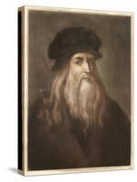 Leonardo Da Vinci Italian Painter Sculptor Architect Engineer and Scientist-null-Stretched Canvas