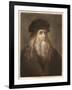 Leonardo Da Vinci Italian Painter Sculptor Architect Engineer and Scientist-null-Framed Art Print