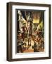 Leonardo Da Vinci Painting the Portrait of the Mona Lisa-Peter Jackson-Framed Giclee Print