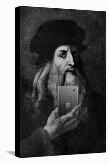 Leonardo Da Vinci Selfie Portrait-null-Stretched Canvas
