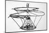 Leonardo Da Vinci Sketch of a Flying Machine-null-Mounted Photographic Print