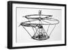 Leonardo Da Vinci Sketch of a Flying Machine-null-Framed Photographic Print