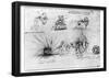 Leonardo da Vinci (Study Sheet) Art Poster Print-null-Framed Poster