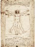 Vitruvian Man, c.1492-Leonardo da Vinci-Giclee Print