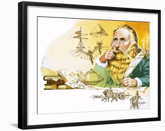 Leonardo Da Vinci-Mcbride-Framed Giclee Print