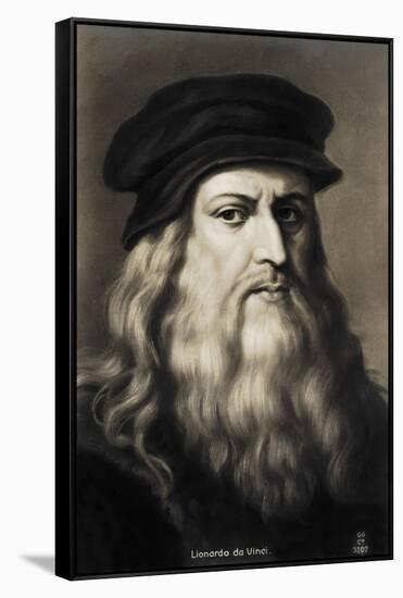 Leonardo da Vinci --Leonardo Da Vinci-Framed Stretched Canvas