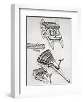 Leonardo: Gun-Leonardo da Vinci-Framed Giclee Print