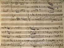 Autograph Music Score of Cain and Abel-Leonardo Leo-Framed Giclee Print
