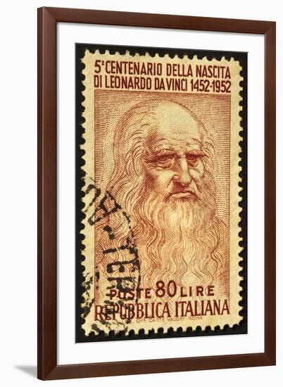 Leonardo Stamp-marzolino-Framed Art Print