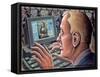 Leonardo-PJ Crook-Framed Stretched Canvas