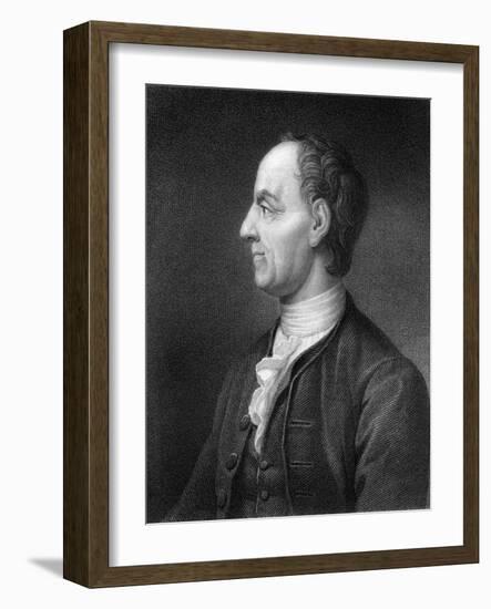 Leonhard Euler, 18th Century Swiss Mathematician and Physicist-B Holl-Framed Giclee Print