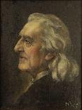 Portrait of Franz Liszt (1811-188)-Leonhard Thoma-Framed Stretched Canvas