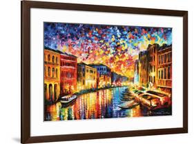 Leonid Afremov - Venice Grand Canal-Leonid Afremov-Framed Poster