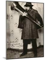 Leonid Andreyev, Russian Author, Playing a Musical Instrument, C1900-null-Mounted Giclee Print