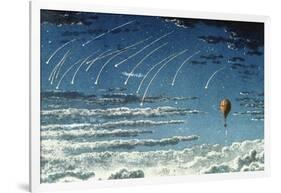 Leonid Meteor Shower, 1870-null-Framed Giclee Print
