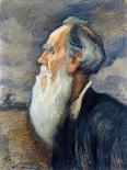 Portrait of Leo Tolstoy (Oil on Canvas)-Leonid Osipovic Pasternak-Giclee Print