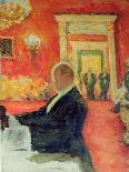 Portrait of Sergei Vasilievich Rachmaninov at the Piano, 1916-Leonid Osipovic Pasternak-Stretched Canvas