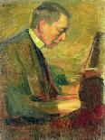 Portrait of Sergei Prokofiev at Work, 1937-Leonid Osipovic Pasternak-Framed Giclee Print