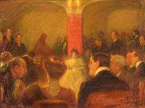 Concert of Wanda Landowska, 1907-Leonid Osipovich Pasternak-Framed Stretched Canvas