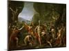 Leonidas at the Thermopylae-Jacques-Louis David-Mounted Giclee Print