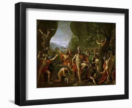 Leonidas at the Thermopylae-Jacques-Louis David-Framed Giclee Print