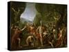 Leonidas at the Thermopylae-Jacques-Louis David-Stretched Canvas