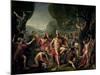 Leonidas at Thermopylae, 480 BC, 1814-Jacques-Louis David-Mounted Giclee Print