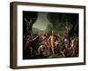 Leonidas at Thermopylae, 480 BC, 1814-Jacques-Louis David-Framed Giclee Print