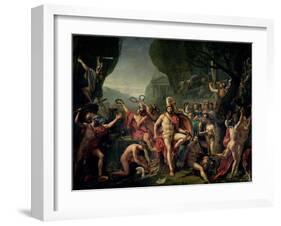 Leonidas at Thermopylae, 480 BC, 1814-Jacques-Louis David-Framed Giclee Print